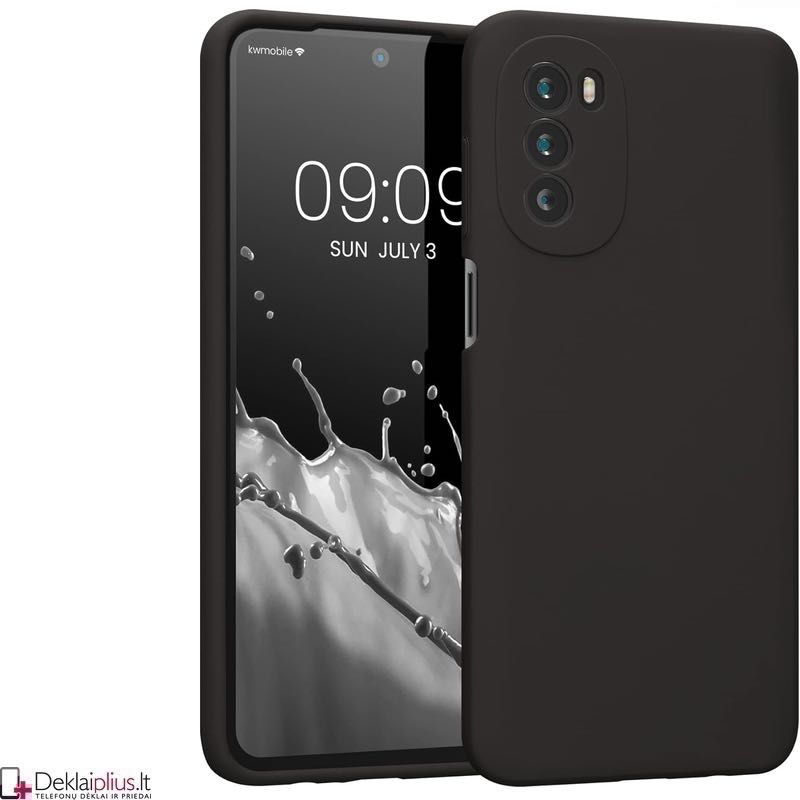 Silikoninis ploniausias dėklas - su kameros apsauga juodas (Motorola Moto G52/G82) Silikoninis ploniausias dėklas - su kameros apsauga juodas (Motorola Moto G52/G82)